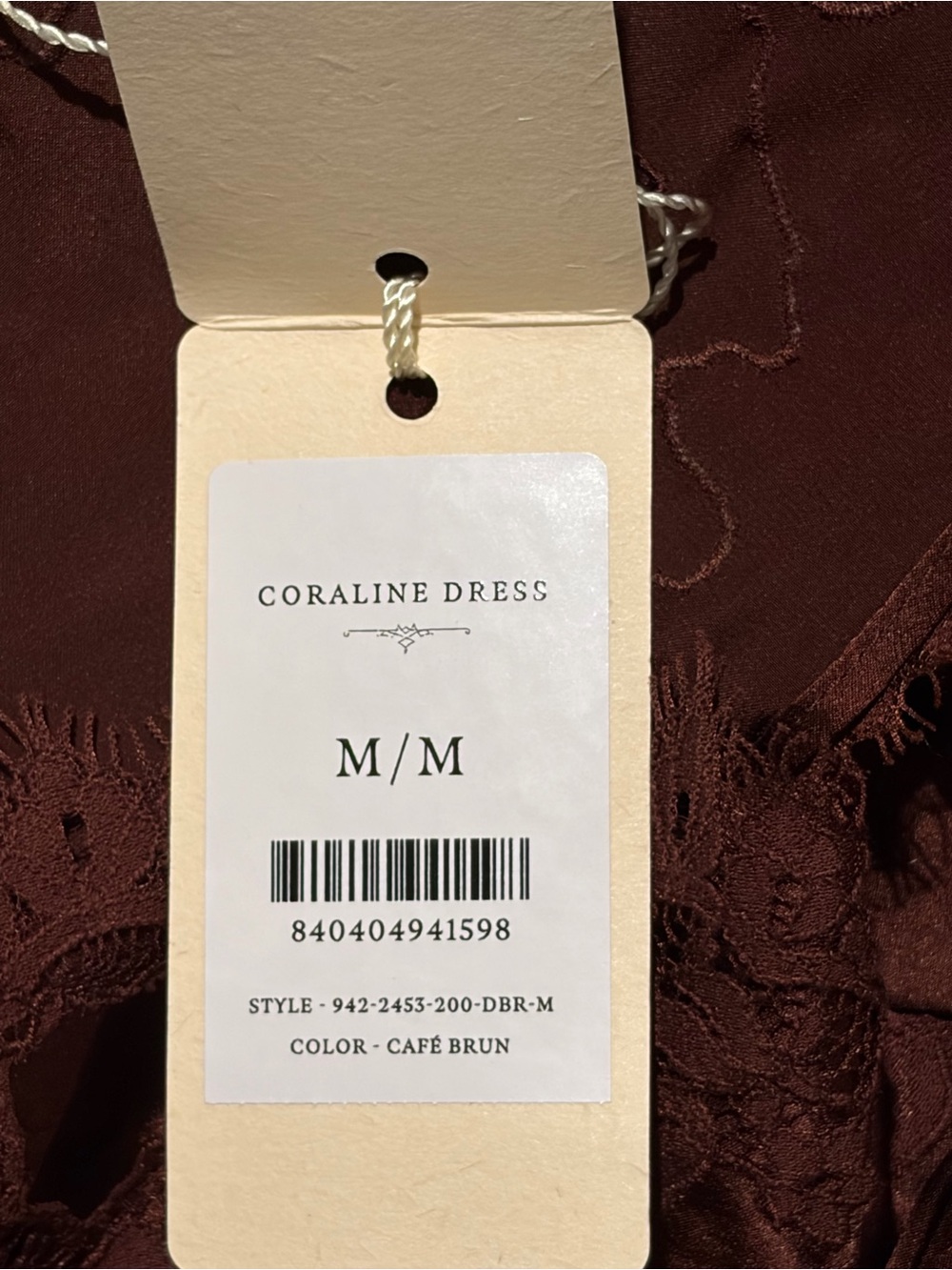 Doen Coraline Dress in Cafe Brun - Picture 8 of 9